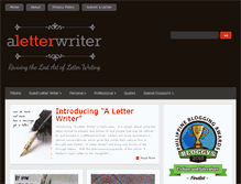 Tablet Screenshot of aletterwriter.com